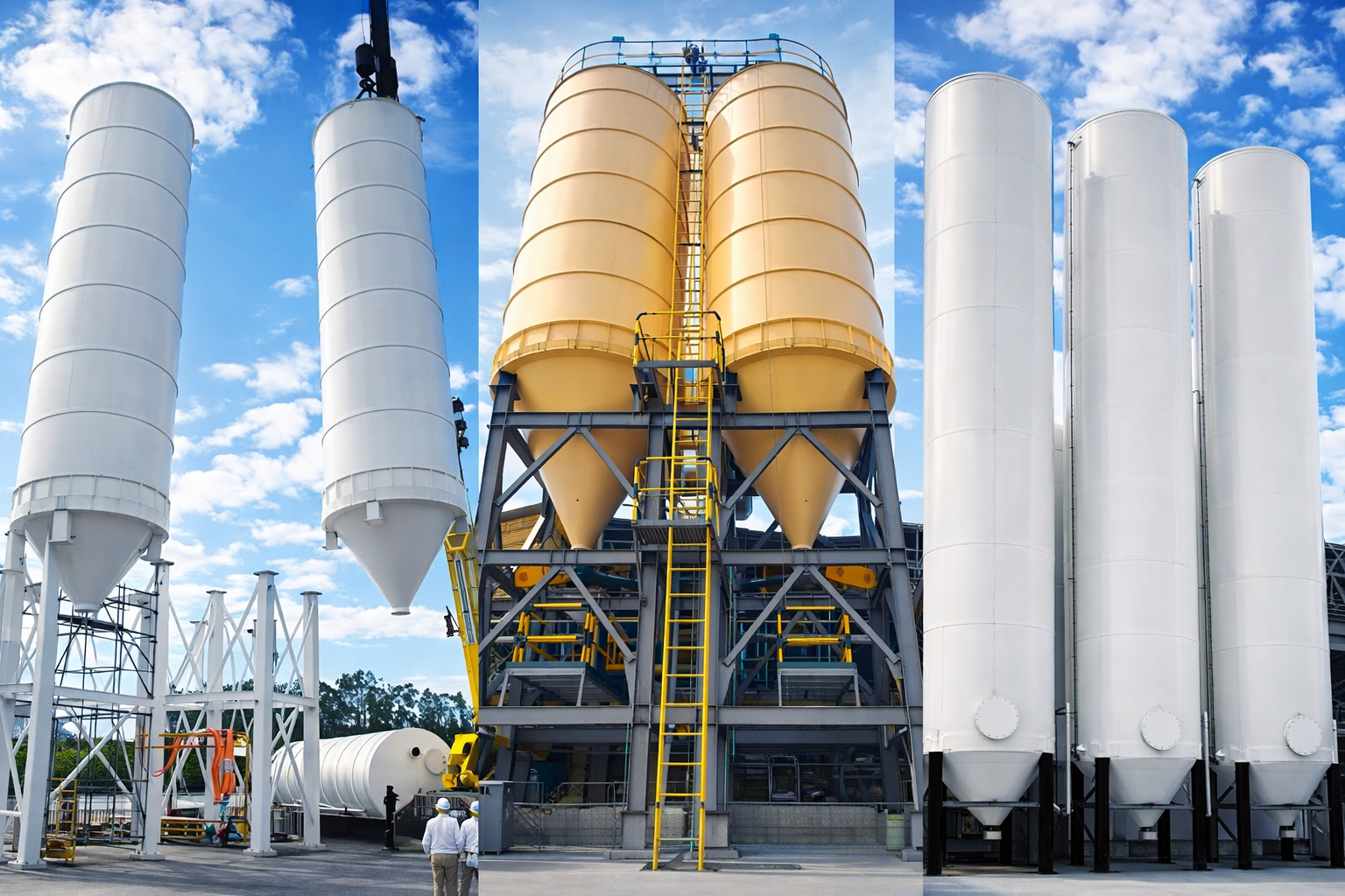 Fabricación de silos de almacenamiento de sólidos 